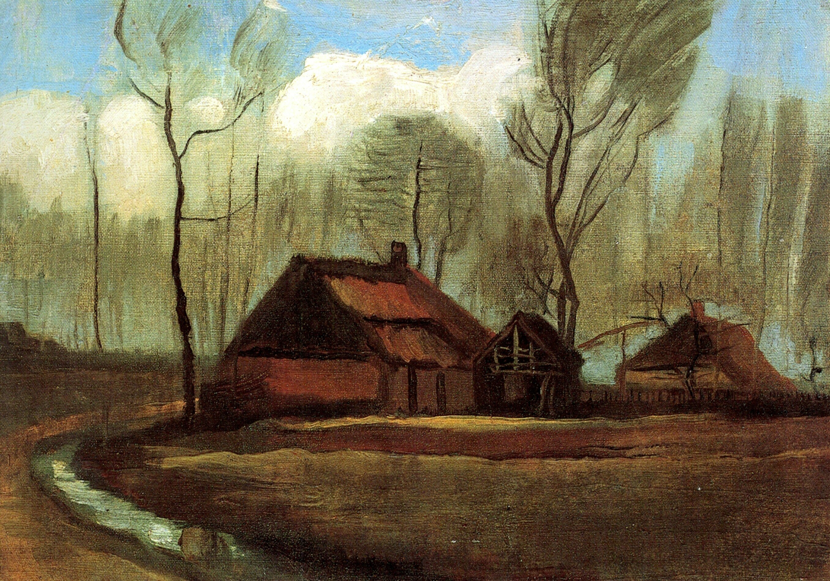  Ван Гог Фермерские домики в роще 1883г 