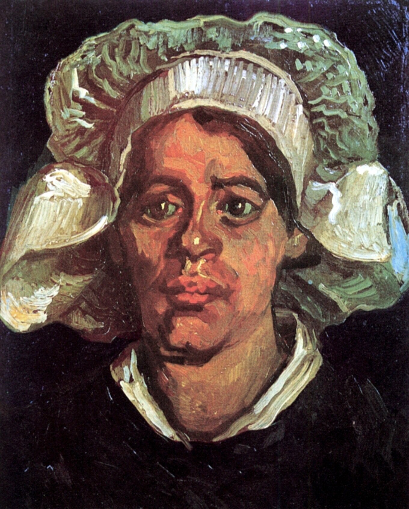  Ван Гог Нюэнен Портрет крестьянки в белом чепце 1362x1692 