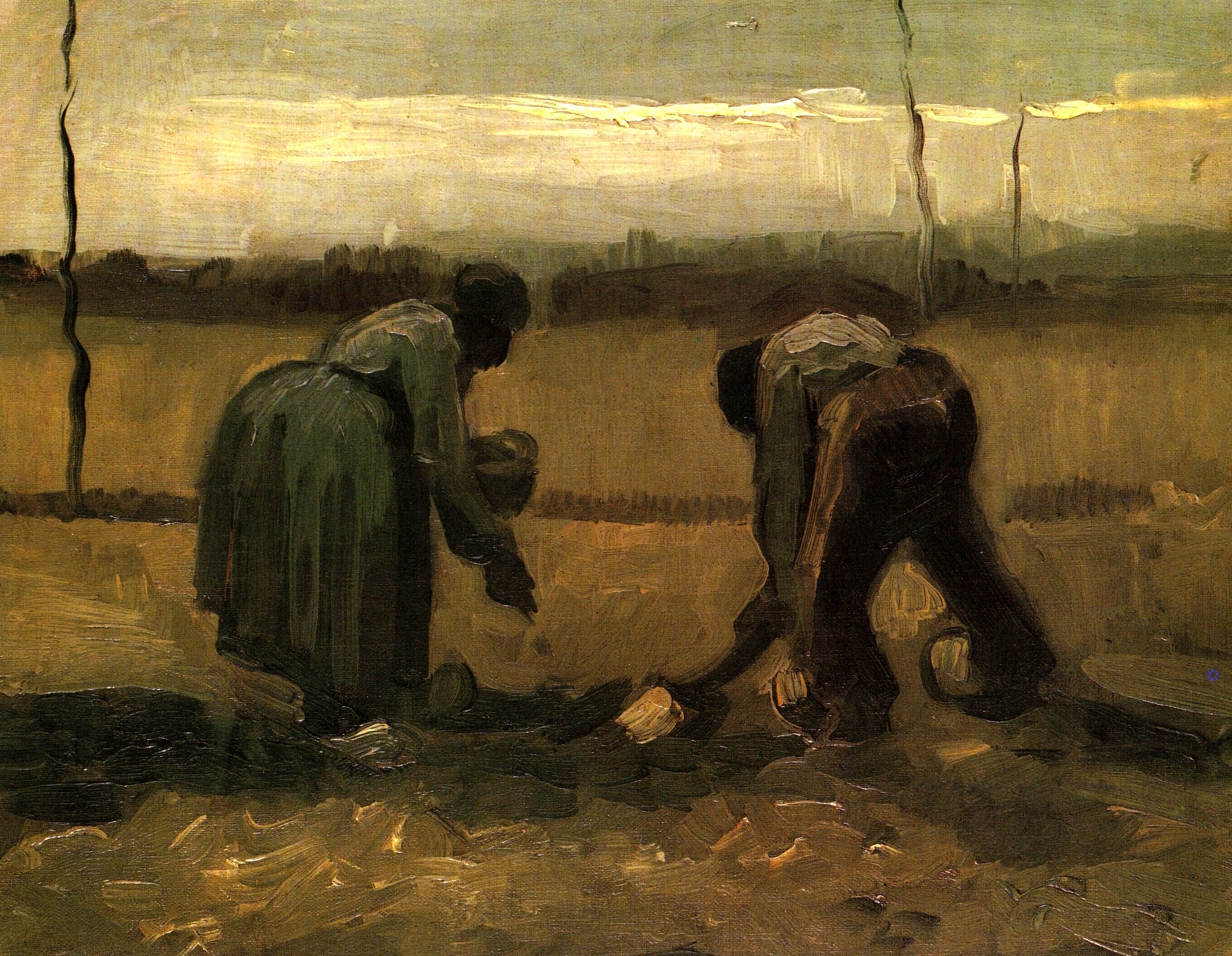 Ван Гог Нюэнен Крестьянин и крестьянка сажающие картофель 2720x2111 