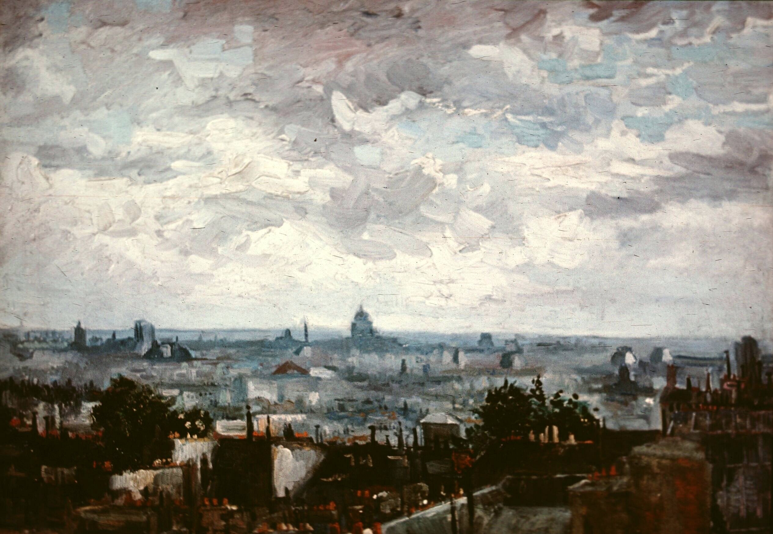  Ван Гог Париж Вид на крыши Парижа