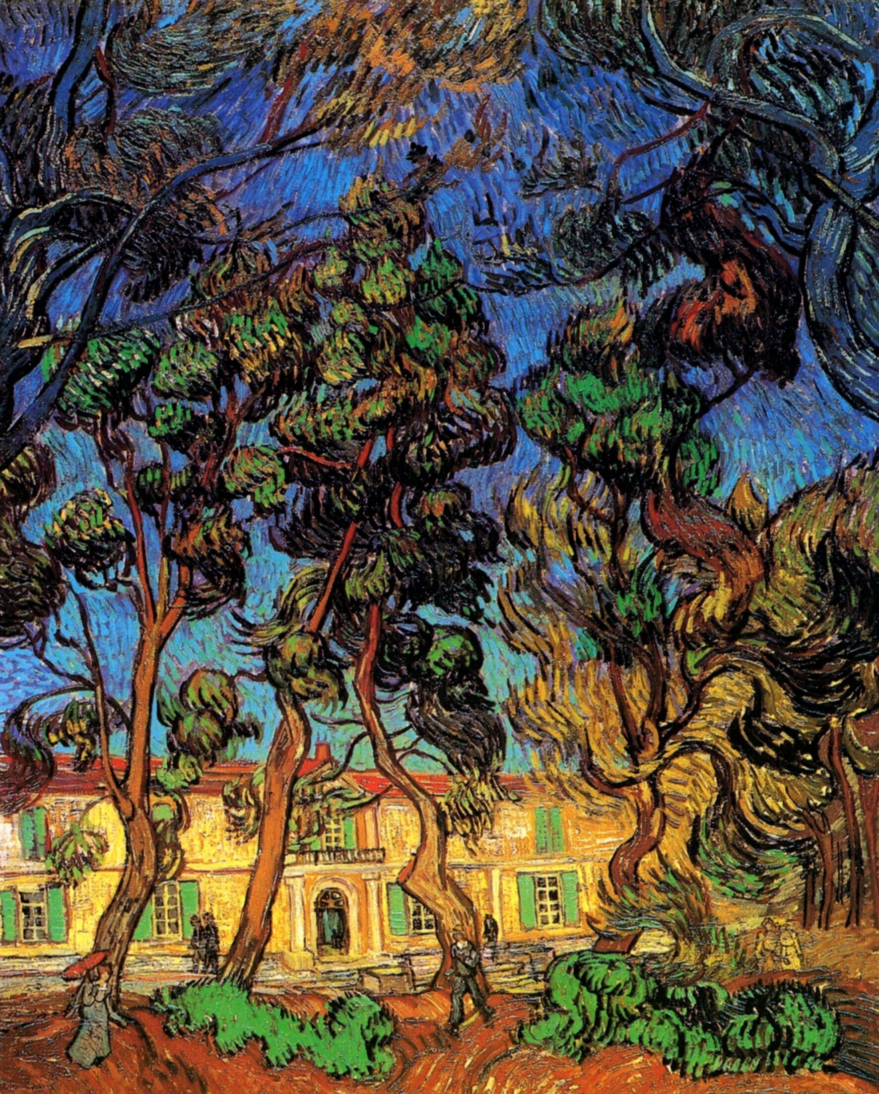 Ван Гог Деревья в саду больницы Сен-Поль 